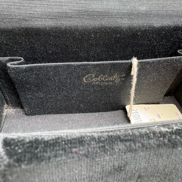 NWT  Coblentz Vtg Velvet Box Purse Chain Strap - Picture 8 of 11